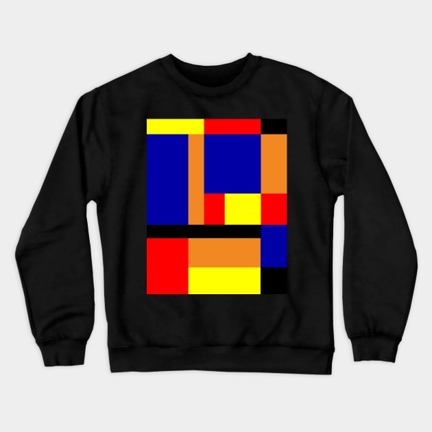 Mondrian #26 Crewneck Sweatshirt by RockettGraph1cs